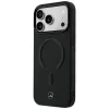 Mercedes-Benz Genuine Leather MagSafe dėklas, skirtas iPhone 18 Pro / 17 Pro, juodos spalvos