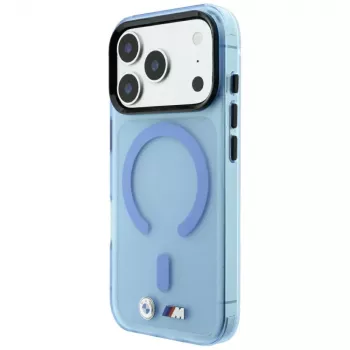 BMW M IML Frosted MagSafe dėklas, skirtas iPhone 18 Pro / 17 Pro – mėlynas
