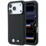 BMW M Carbon Metal Logo MagSafe dėklas, skirtas iPhone 18 Pro Max / 17 Pro Max - juodas