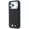 BMW M Carbon Metal Logo MagSafe dėklas, skirtas iPhone 18 Pro Max / 17 Pro Max - juodas