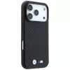 BMW M Carbon Metal Logo MagSafe dėklas, skirtas iPhone 18 Pro Max / 17 Pro Max - juodas
