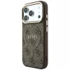 GUESS Embossed 4G Classic MagSafe dėklas, skirtas iPhone 17 Pro Max / 18 Pro Max - rudas