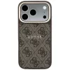 GUESS Embossed 4G Classic MagSafe dėklas, skirtas iPhone 17 Pro Max / 18 Pro Max - rudas