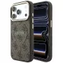 GUESS Embossed 4G Classic MagSafe dėklas, skirtas iPhone 17 Pro / 18 Pro - rudas