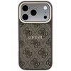 GUESS Embossed 4G Classic MagSafe dėklas, skirtas iPhone 17 Pro / 18 Pro - rudas