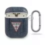 GUESS GUACA2TPUJULDB AirPods 1/2 dėklas tamsiai mėlynas, Jeans Collection