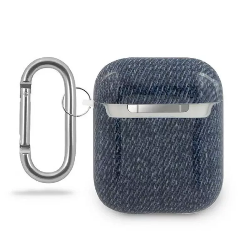 GUESS GUACA2TPUJULDB AirPods 1/2 dėklas tamsiai mėlynas, Jeans Collection