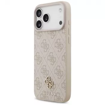 GUESS 4G Small Classic Logo MagSafe dėklas, skirtas iPhone 18 Pro Max / 17 Pro Max - rožinis