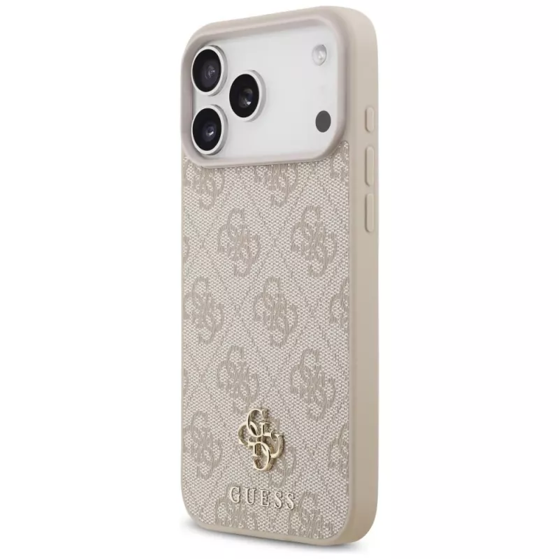 GUESS 4G Small Classic Logo MagSafe dėklas, skirtas iPhone 18 Pro Max / 17 Pro Max - rožinis