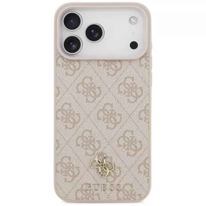 GUESS 4G Small Classic Logo MagSafe dėklas, skirtas iPhone 18 Pro Max / 17 Pro Max - rožinis