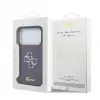 GUESS 4G Script Metal iPhone 18 Pro / 17 Pro dėklas - Burgundy