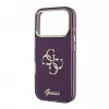 GUESS 4G Script Metal iPhone 18 Pro / 17 Pro dėklas - Burgundy