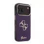 GUESS 4G Script Metal iPhone 18 Pro / 17 Pro dėklas - Burgundy