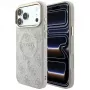 GUESS Embossed 4G Classic MagSafe dėklas, skirtas iPhone 17 Pro / 18 Pro - rožinis