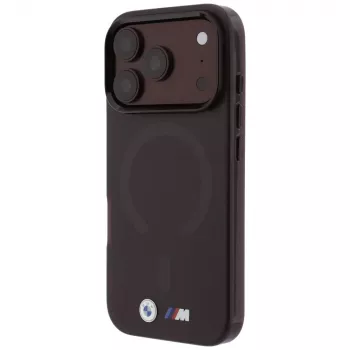 BMW M IML Frosted Metal Logo & Trims MagSafe dėklas, skirtas iPhone 18 Pro Max / 17 Pro Max – bordo spalvos