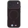 BMW M IML Frosted Metal Logo & Trims MagSafe dėklas, skirtas iPhone 18 Pro Max / 17 Pro Max – bordo spalvos