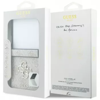 GUESS 4G Big Logo kietas dėklas, skirtas Samsung Galaxy Z Flip5 – rožinis