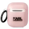 Karl Lagerfeld Ikonik Choupette AirPods 1/2 dėklas rožinis