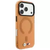 BMW M IML matinio metalo logotipo ir apvadų MagSafe dėklas, skirtas iPhone 18 Pro Max / 17 Pro Max - oranžinis
