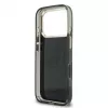 GUESS IML 4G Script Metal dėklas, skirtas iPhone 18 Pro / 17 Pro – juodas