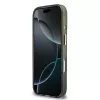 GUESS IML 4G Script Metal dėklas, skirtas iPhone 18 Pro / 17 Pro – juodas