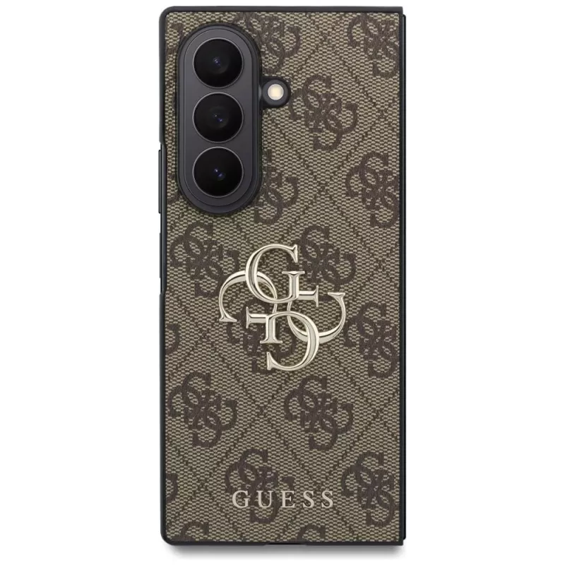 Guess Big 4G Logo dėklas Samsung Galaxy Z Fold 8 Ultra - rudas