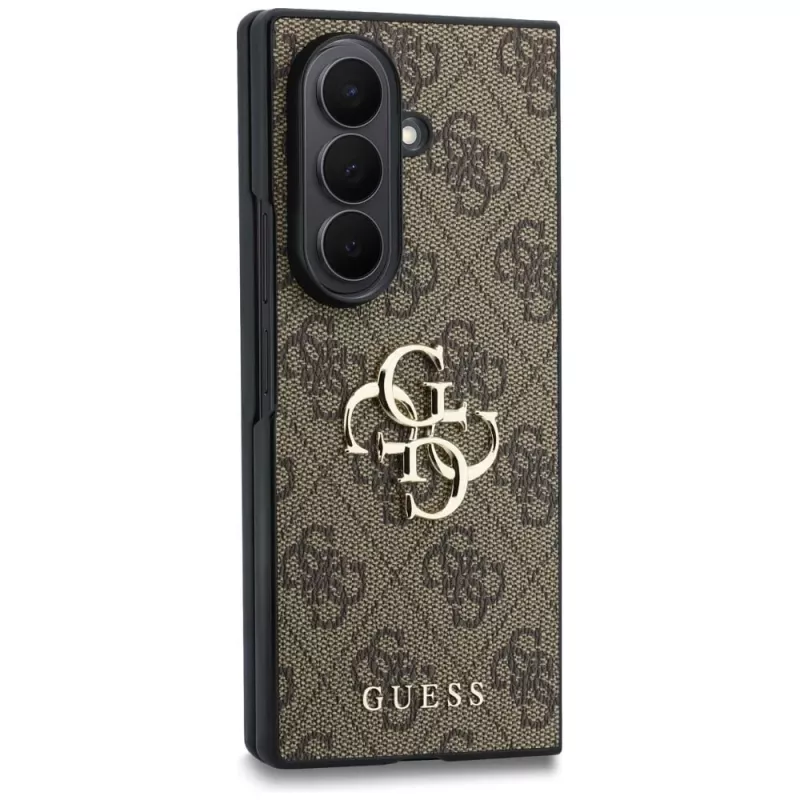 Guess Big 4G Logo dėklas Samsung Galaxy Z Fold 8 Ultra - rudas