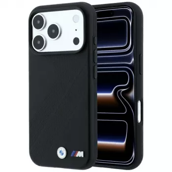 BMW M Tire Track Metal Logo MagSafe dėklas, skirtas iPhone 18 Pro / 17 Pro - juodas
