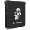 Karl Lagerfeld Karl & Choupette Saffiano Pins dėklas Samsung Galaxy Z Flip8 - juodas