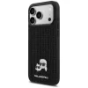 Karl Lagerfeld Rhinestones Karl & Choupette segtuko dėklas, skirtas iPhone 17 Pro Max - juodas
