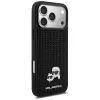 Karl Lagerfeld Rhinestones Karl & Choupette segtuko dėklas, skirtas iPhone 17 Pro Max - juodas