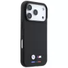 BMW M Quadrille Kevlar Tricolor ir Metal Logo MagSafe dėklas, skirtas iPhone 18 Pro / 17 Pro - juodas