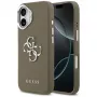 Guess Grained Big 4G Classic Logo dėklas, skirtas Apple iPhone 17 - rudas