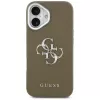 Guess Grained Big 4G Classic Logo dėklas, skirtas Apple iPhone 17 - rudas