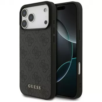 GUESS 4G Classic apsauginis dėklas, skirtas iPhone 18 Pro Max / 17 Pro Max - juodas