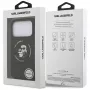 Karl Lagerfeld Silicone Karl & Choupette Ring MagSafe dėklas, skirtas iPhone 17 Pro Max - juodas