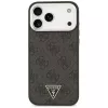 GUESS 4G Triangle Logo MagSafe dėklas, skirtas iPhone 18 Pro Max / 17 Pro Max – juodas ir sidabrinis