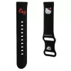 Hello Kitty Silicone Kitty Head Smartwatch Strap 22 mm juoda