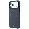 Mercedes Leather 3D MagSafe dėklas, skirtas iPhone 18 Pro Max / 17 Pro Max - antracitas
