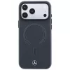 Mercedes Leather 3D MagSafe dėklas, skirtas iPhone 18 Pro Max / 17 Pro Max - antracitas