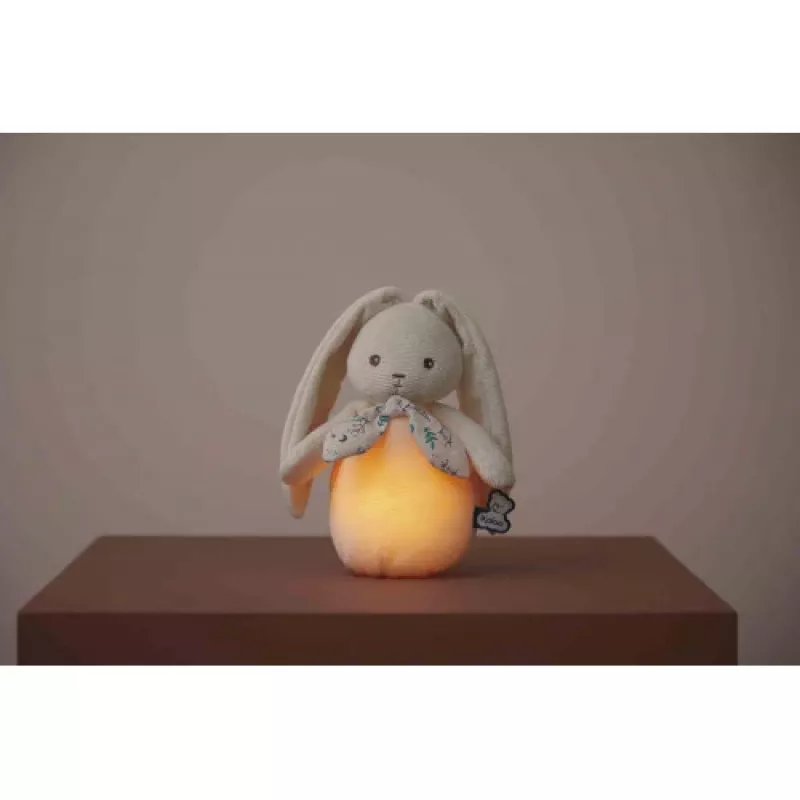 Kaloo Lapinoo Cream Rabbit pliušinis naktinis šviestuvas