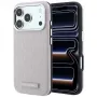 Karl Lagerfeld Grained Mono Resin Logo MagSafe dėklas, skirtas iPhone 18 Pro / 17 Pro - rožinis