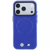 BMW M Carbon Printed Ring MagSafe dėklas, skirtas iPhone 18 Pro / 17 Pro - mėlynas