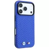 BMW M Carbon Printed Ring MagSafe dėklas, skirtas iPhone 18 Pro / 17 Pro - mėlynas