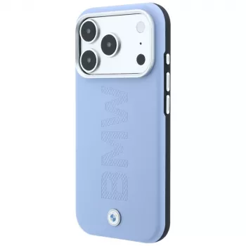BMW Sign Centered Deboss MagSafe dėklas, skirtas iPhone 18 Pro / 17 Pro – mėlynas