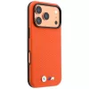 BMW M Quadrille Kevlar Metal Logo MagSafe dėklas, skirtas iPhone 18 Pro / 17 Pro – oranžinis