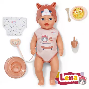 ZAPF CREATION Zapf Baby born Lena Cat 36cm minkšto kūno lėlė