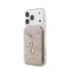 GUESS 4G Stand & Mirror MagSafe dėklas su pinigine, skirtas iPhone - rožinis