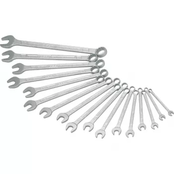 HAZET 600N/17N Kombinuotų raktų rinkinys, 17 vnt., 6-24 mm, chromo vanadis, DIN 3113
