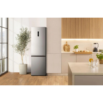 Gorenje NRK620EAXL4 laisvai pastatomas šaldytuvas-šaldiklis, 331L bendra talpa, NoFrost Plus, nerūdijančio plieno išvaizda, energijos klasė E